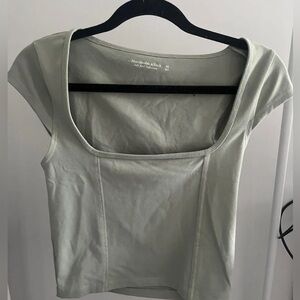 Abercrombie & Fitch Green Square Neck Top